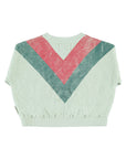 Sweatshirt mint green triangle print