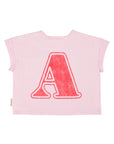 Lilac T-shirt "A" print
