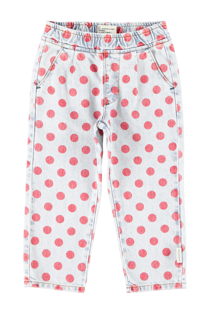 Polka dot jeans