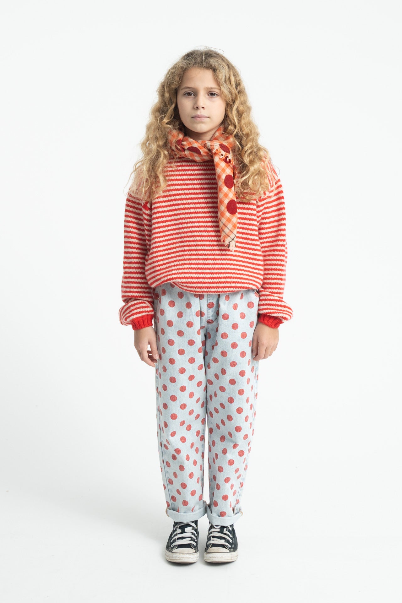 Polka dot jeans