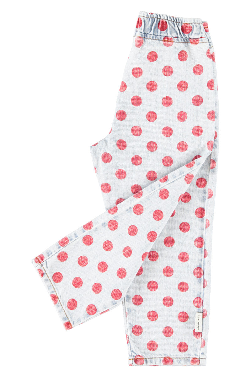 Polka dot jeans