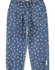 Trousers stars washed navy denim