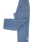 unisex trousers washed navy denim