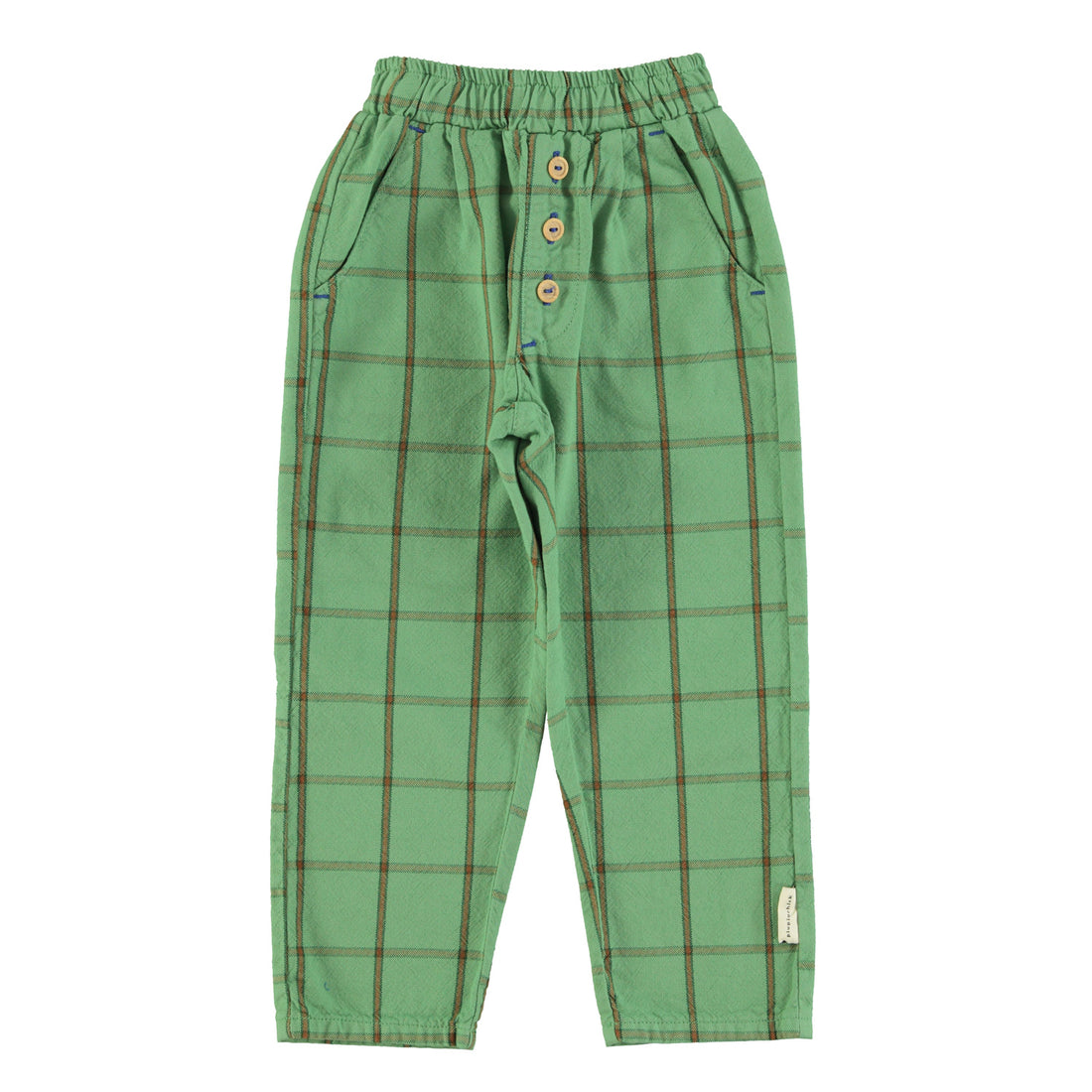 Green checkered trousers