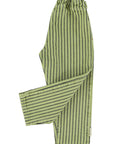 unisex trousers green with indigo stripes