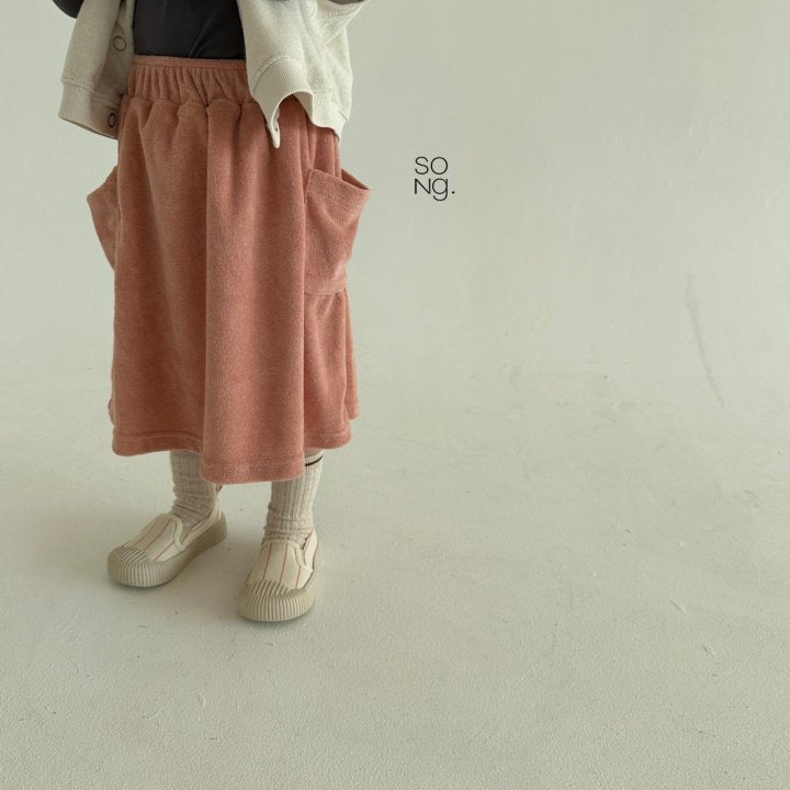Pocket terry skirt