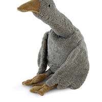 Cuddly animal goose large grey
