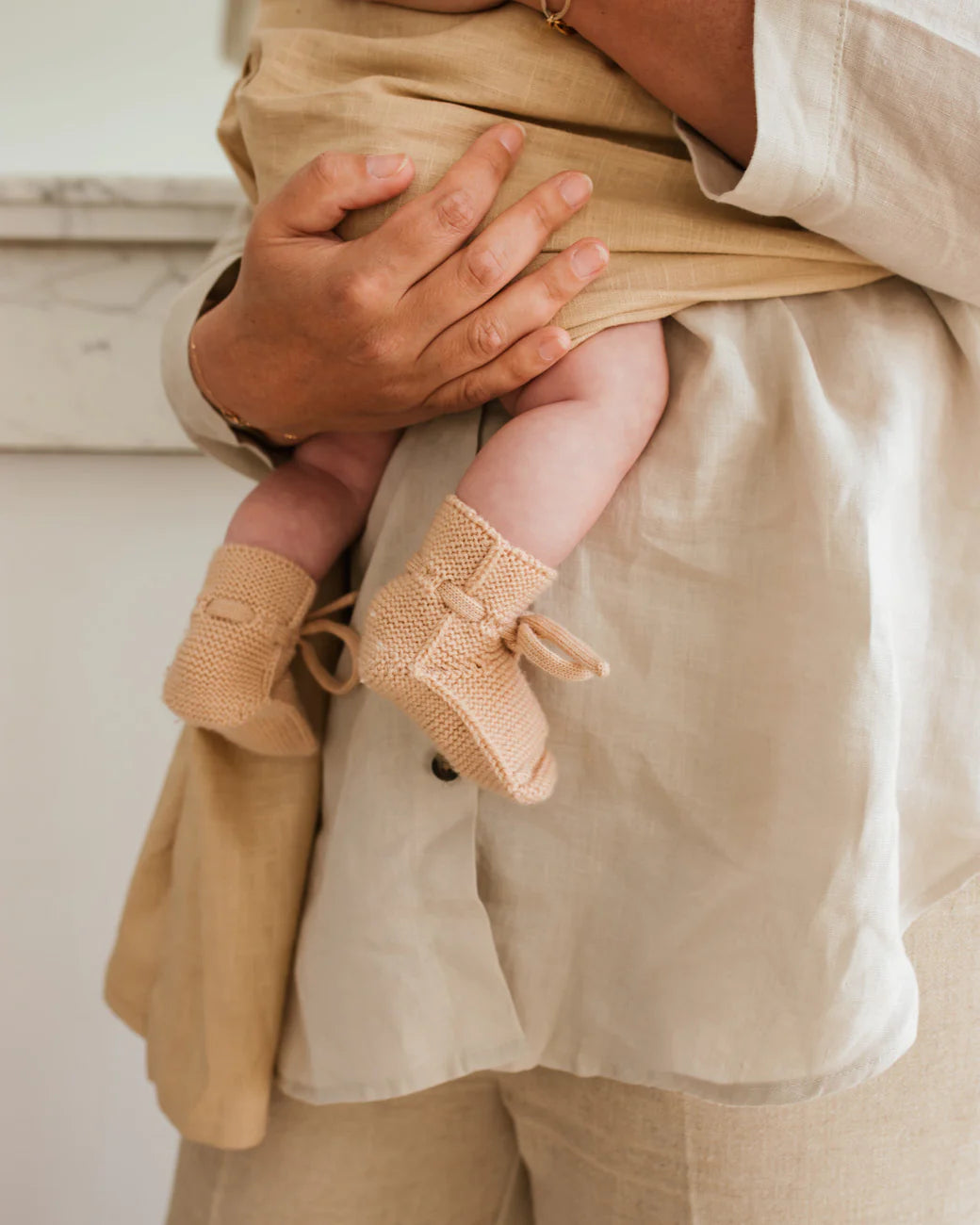 Booties HVID - Apricot